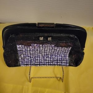 Vintage Upcycled Clutch Bag